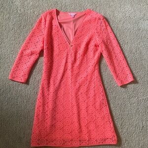 3/4 Sleeve Lilly Pulitzer Pink Lamora Dress